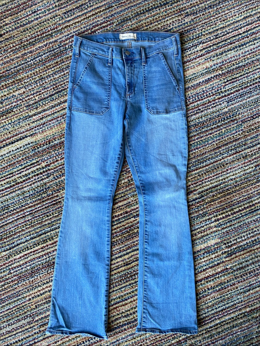 GAP Baby Boot Jeans in Light Blue Denim